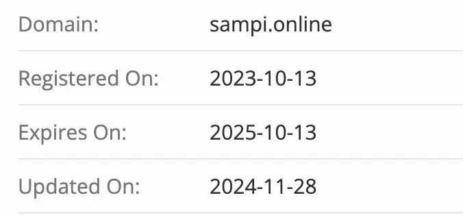 Sampi домен  домен Sampi