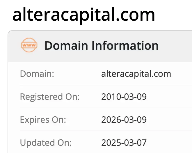 домен ALTERA CAPITAL LIMITED
