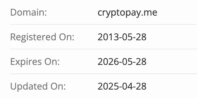 Cryptopay домен