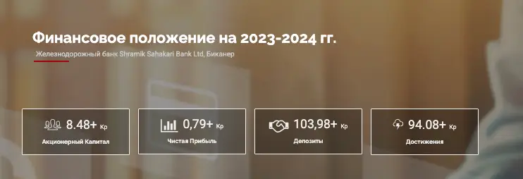 информация о Railway Shramik Sahakari Bank Ltd., Bikaner