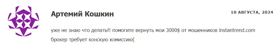Instantrend отзыв пользователя Instantrend отзыв пользователя