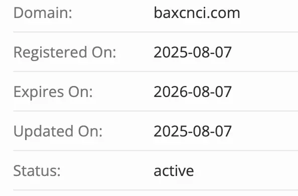 домен BACXN