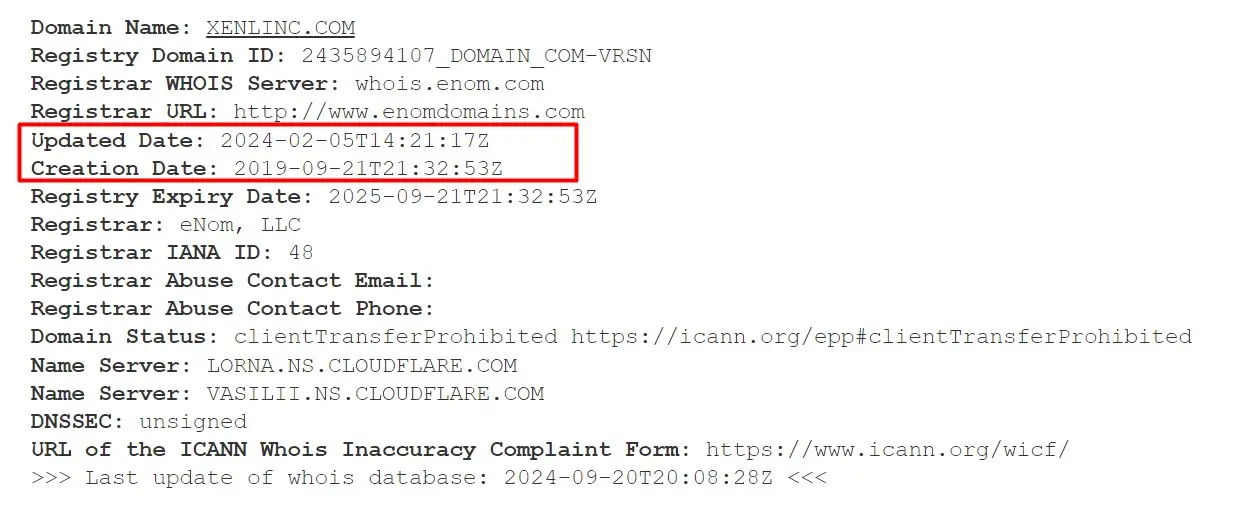 Проверка доменного имени xenlinc.com Проверка доменного имени xenlinc.com