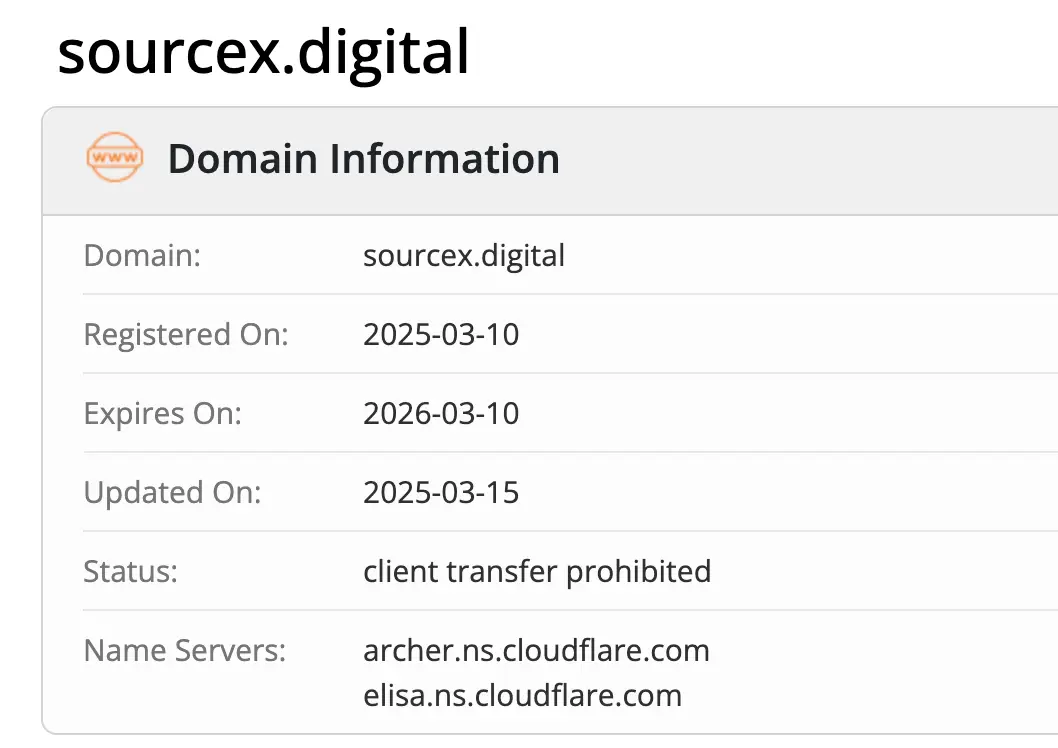 домен Sourcex Digital Sourcex Digital домен