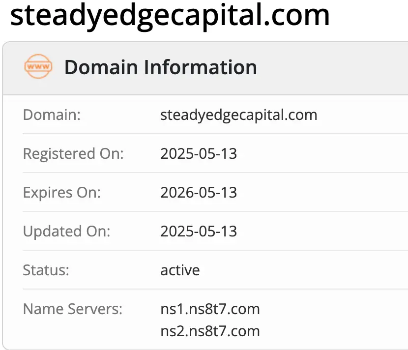 Steadyedge Capital домен