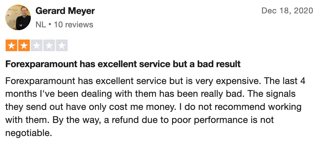 FX Paramount отзывы