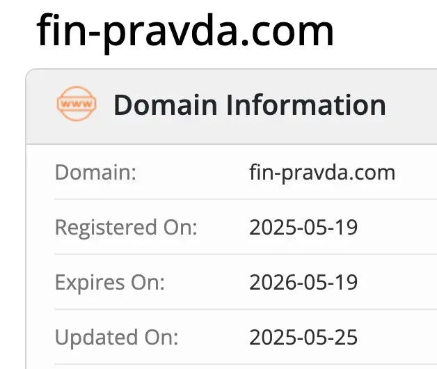 Фин Правда домен  домен Фин Правда