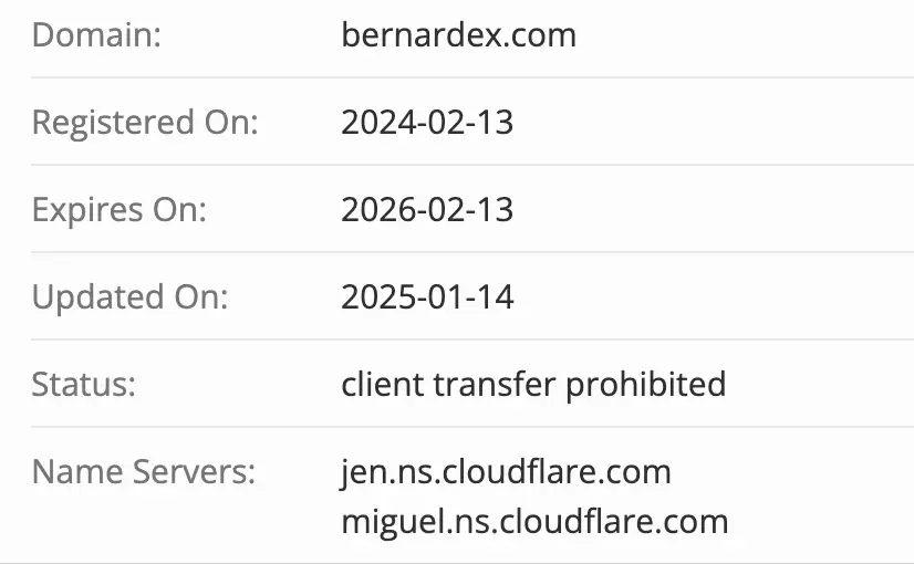 Bernardex домен