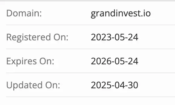 GrandInvest домен домен GrandInvest