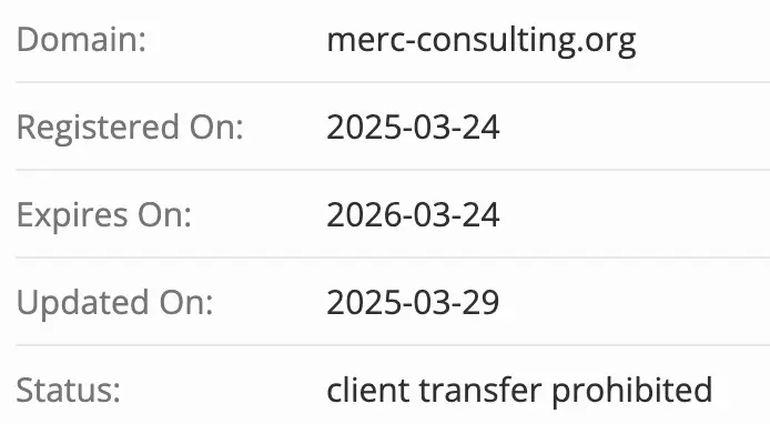домен Merc Consulting