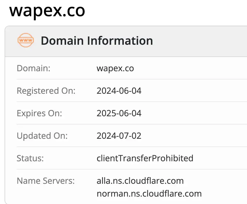 домен Wapex LTD Wapex LTD домен