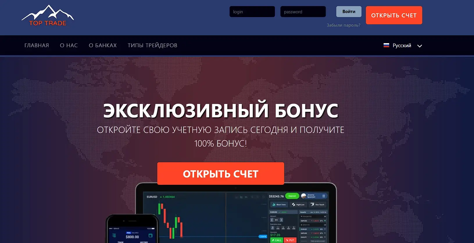 Основная информация о Top Trades Основная информация о Top Trades