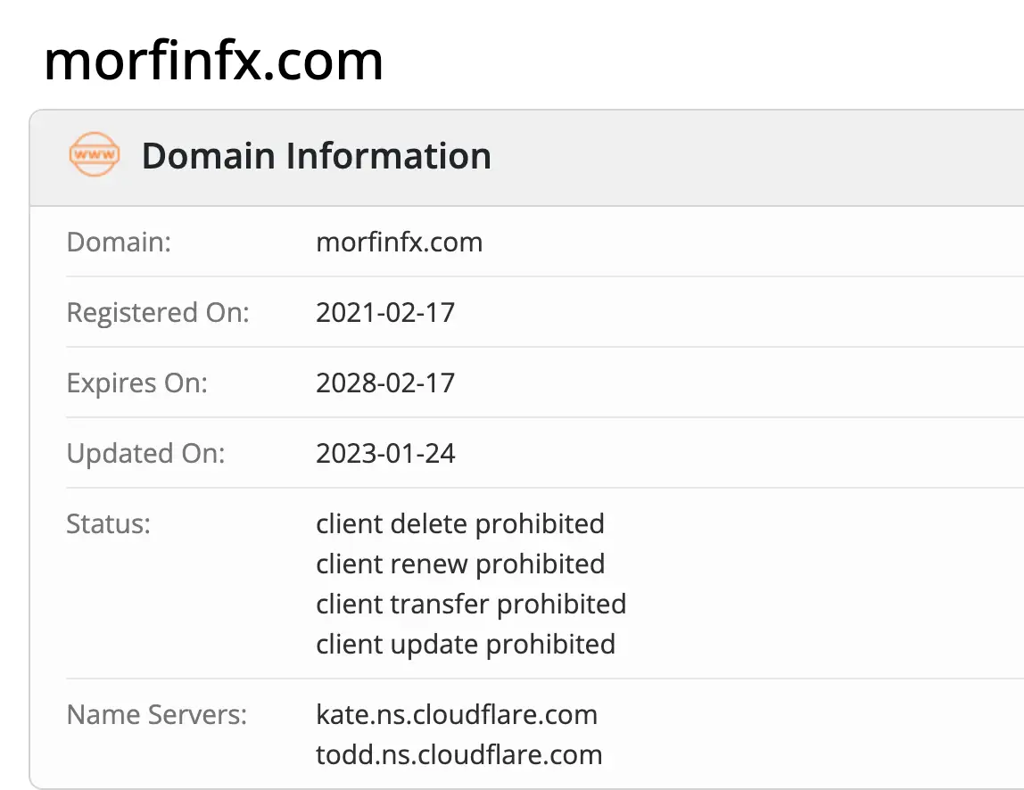 домен Morfin FX LLC Morfin FX LLC домен