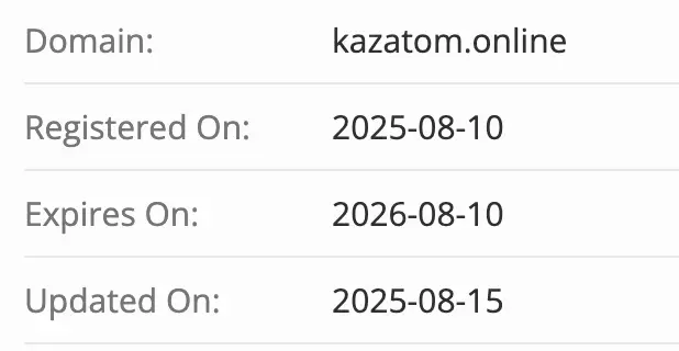 Kazatom домен домен Kazatom