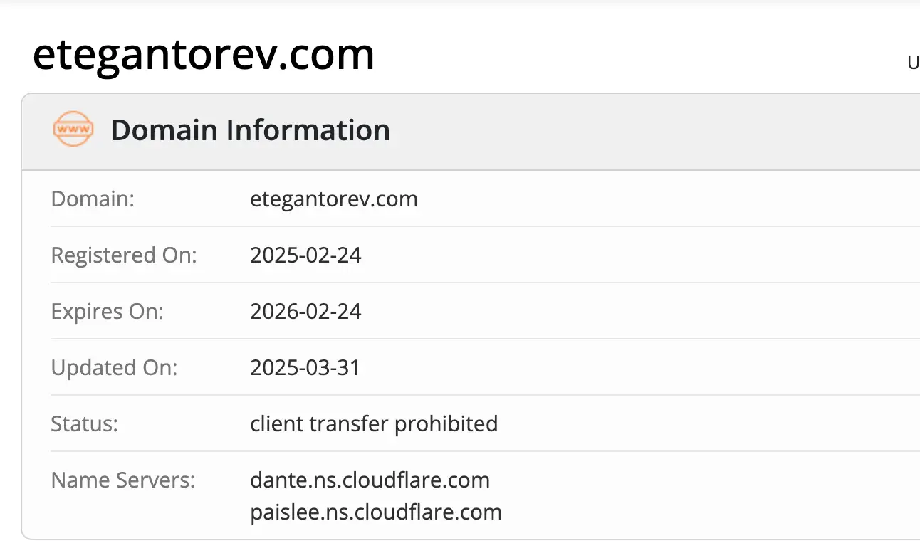 Etegantorev домен